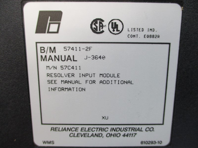 RELIANCE ELECTRIC 57C411 57411-2F NSMP
