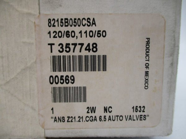 ASCO 8215B050CSA 110/120V 1" NSFS