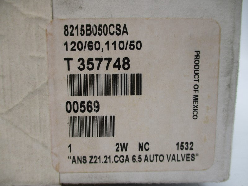 ASCO 8215B050CSA 110/120V 1" NSFS