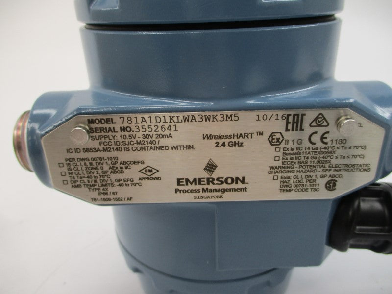EMERSON 781A1D1KLWA3WK3M5 10.5-30V NSMP