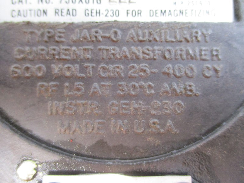 GENERAL ELECTRIC 750X01G222 600V 0.4:5A UNMP