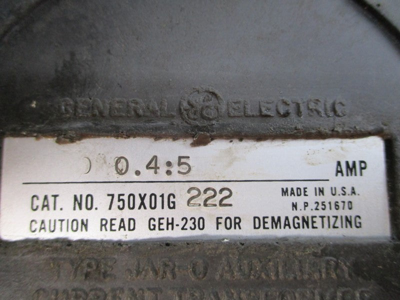 GENERAL ELECTRIC 750X01G222 600V 0.4:5A UNMP