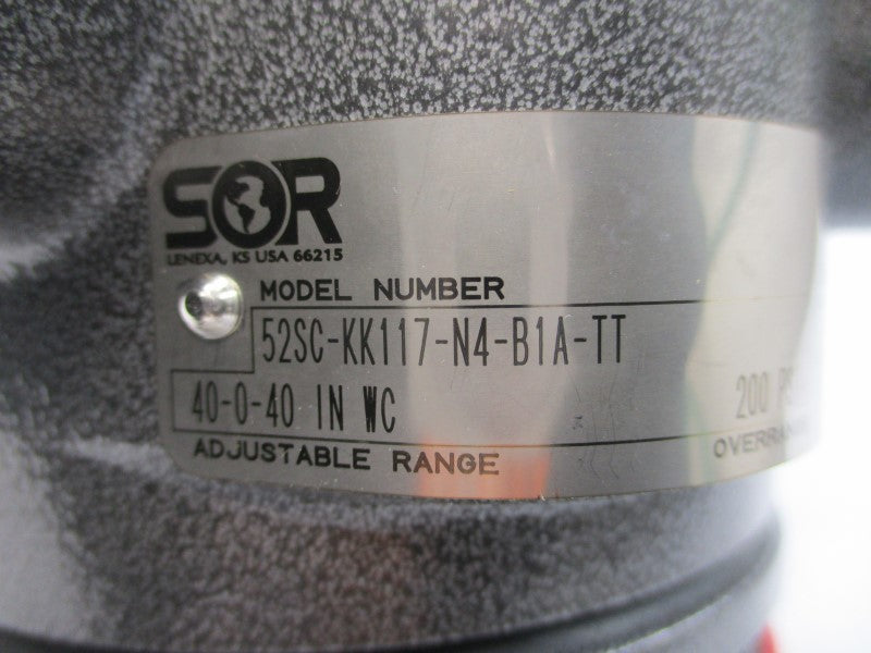 SOR 52SC-KK117-N4-B1A-TT 200PSI 40-0-40INWC NSNP