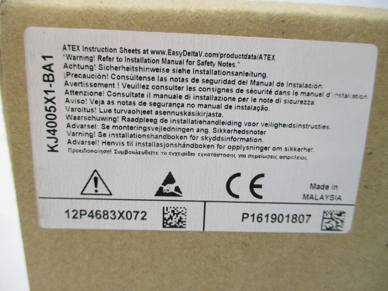 EMERSON 12P4683X072 KJ4005X1-BA1 REV. L NSMP