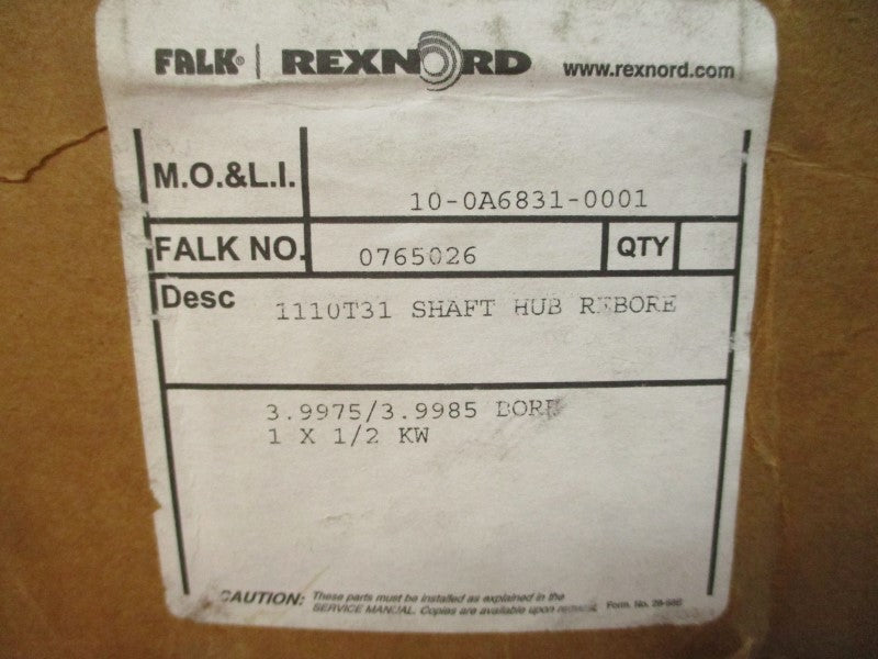 FALK REXNORD 1110T31 0765026 3.9975" NSMP
