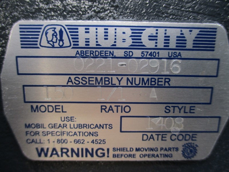HUB CITY 0221-02916 150 NSNP