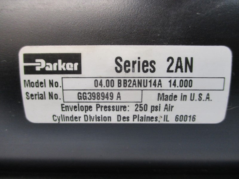 PARKER 04.00BB2ANU14A14.00 SERIES 2AN 250PSI NSNP