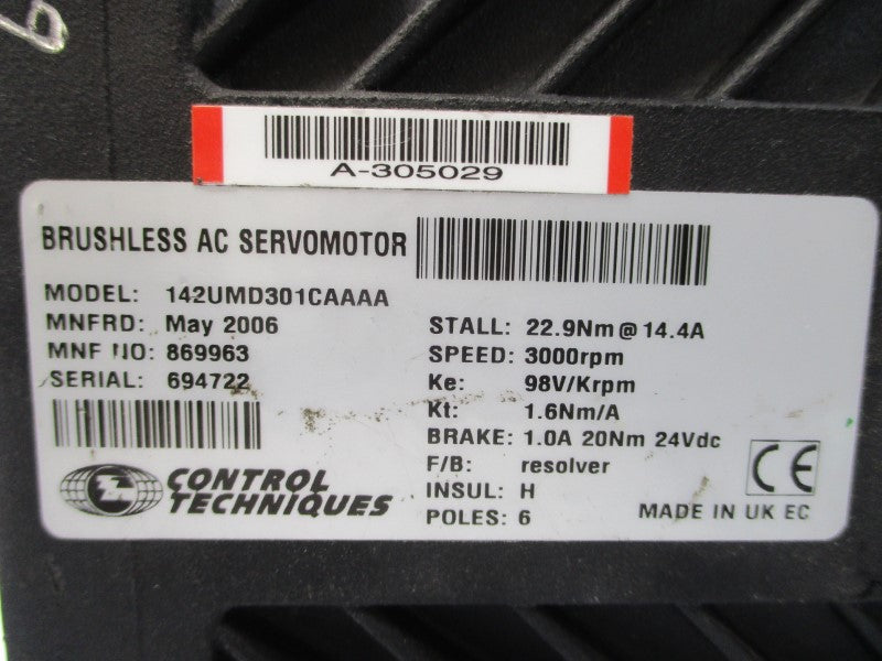CONTROL TECHNIQUES 142UMD301CAAAA 24VDC 14.4A NSNP