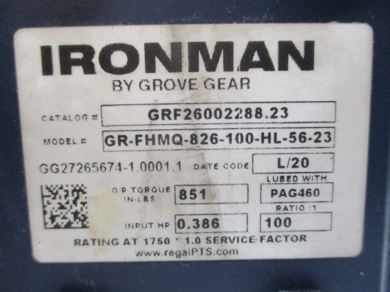IRONMAN GRF26002288.23 GR-FHMQ-826-100-HL-56-23 NSNP