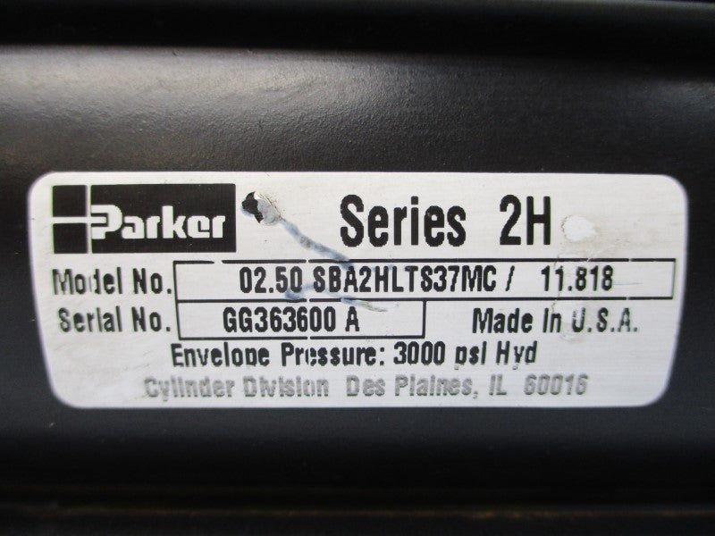 PARKER 02.50SBA2HLTS37MC/11.818 3000PSI NSNP