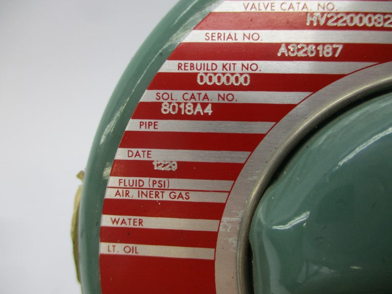 ASCO HV2200032 120VDC NSNP