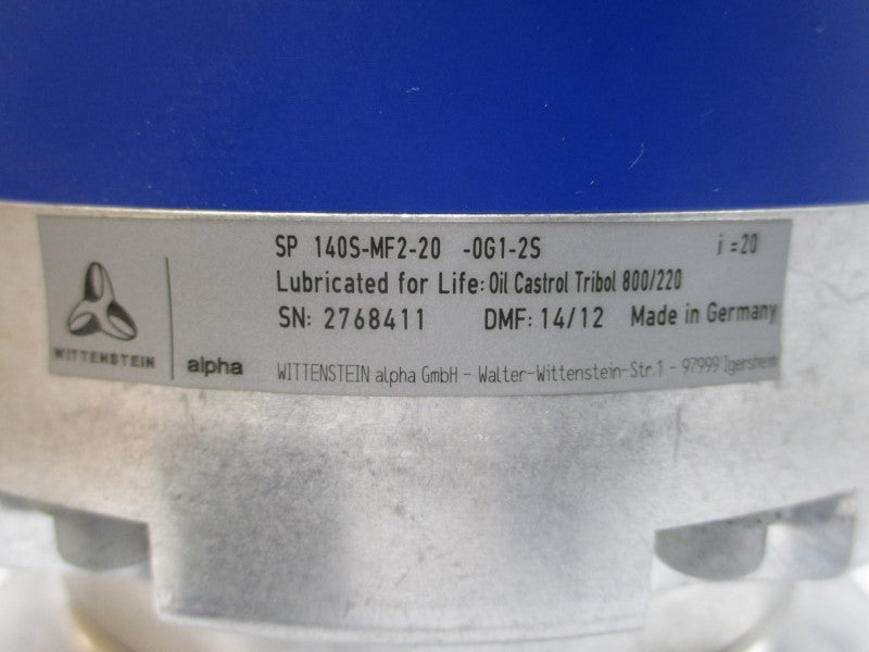 WITTENSTEIN SP140S-MF2-20-0G1-2S NSMP