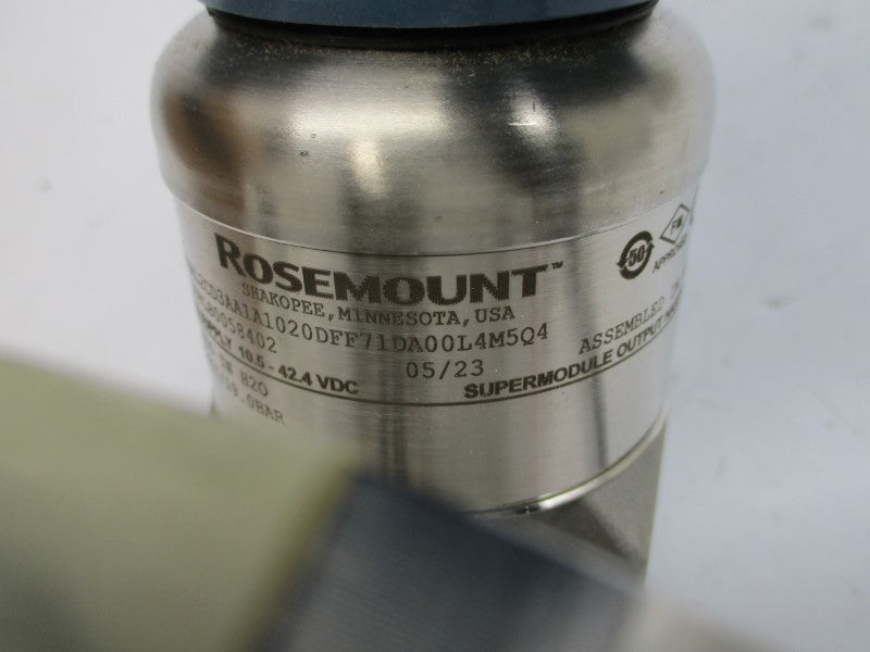 ROSEMOUNT 3051SAL2CD3AA1A1020DFF71DA00L4M5Q4 10.5-42.4VDC 275PSI NSMP