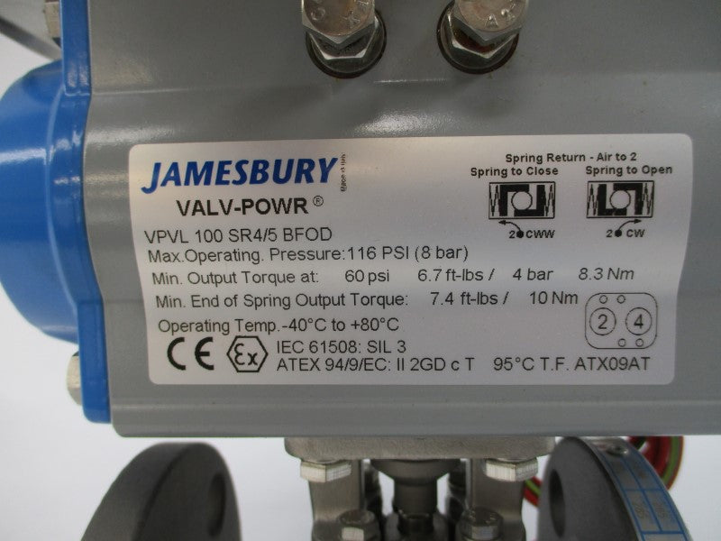 JAMESBURY 10522LX7VSA1V 240VAC 3A 60PSI 3/4" NSNP