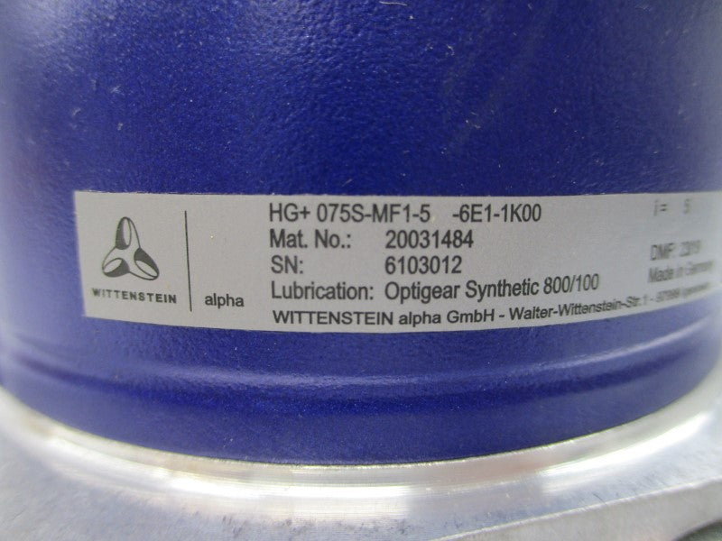 WITTENSTEIN HG+075S-MF1-5-6E1-1K00 20031484 NSNP