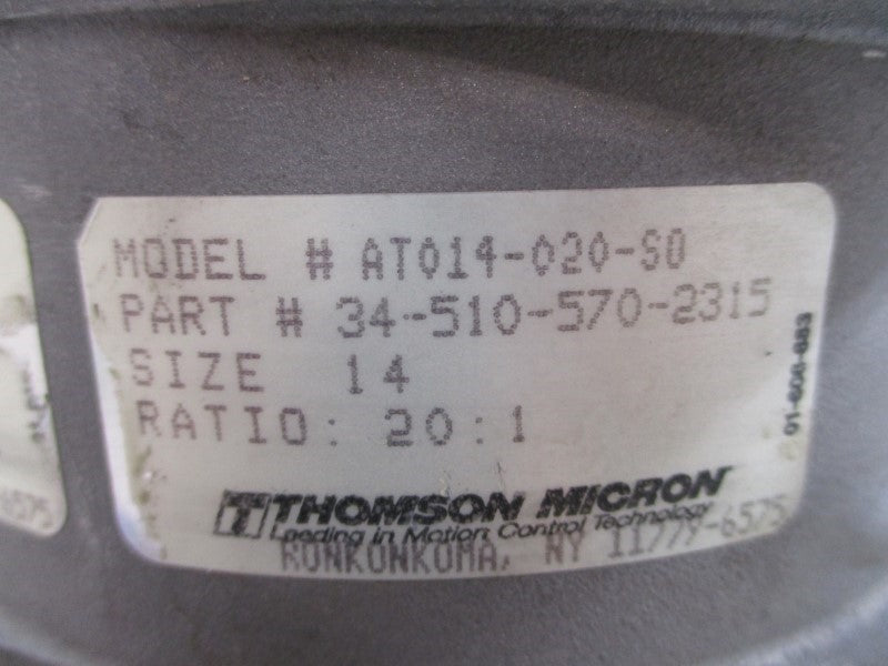 THOMSON MICRON AT014-020-S0 34-510-570-2315 SIZE 14 NSNP