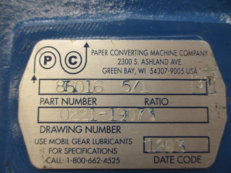 PAPER CONVERTING MACHINE 86016 0221-19073 NSNP