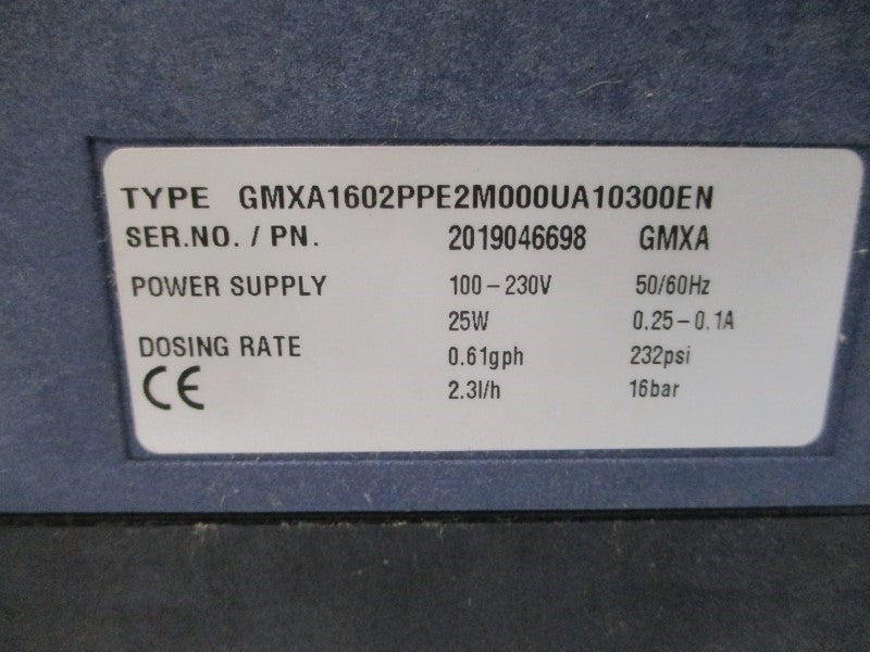 PROMINENT GMXA1602PPE2M000UA10300EN 100-230V 0.25-0.1A 232PSI NSMP