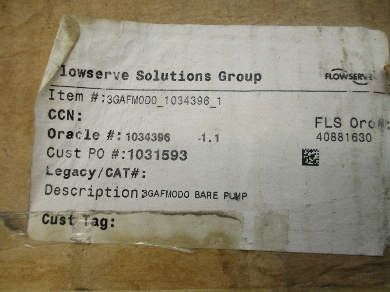 FLOWSERVE 3GAFM0D0 NSMP
