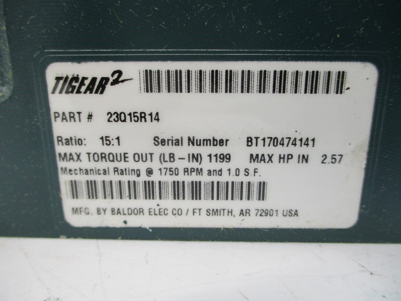 BALDOR ELECTRIC 23Q15R14 NSMP