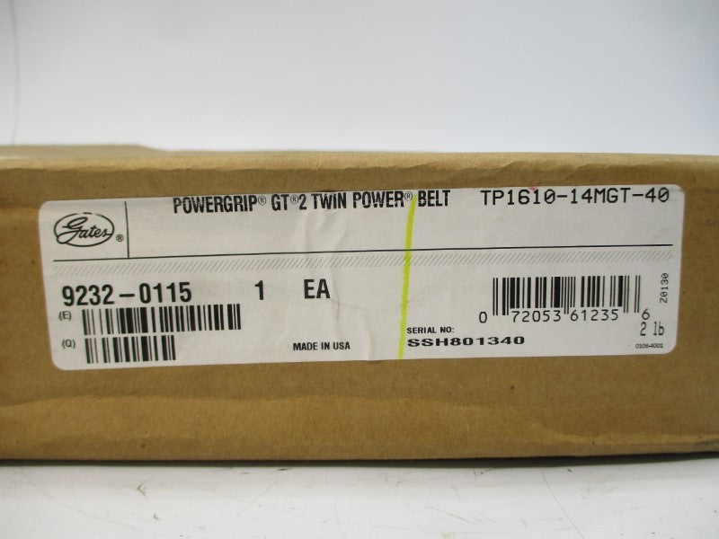 GATES 9232-0115 TP1610-14MGT-40 NSFS