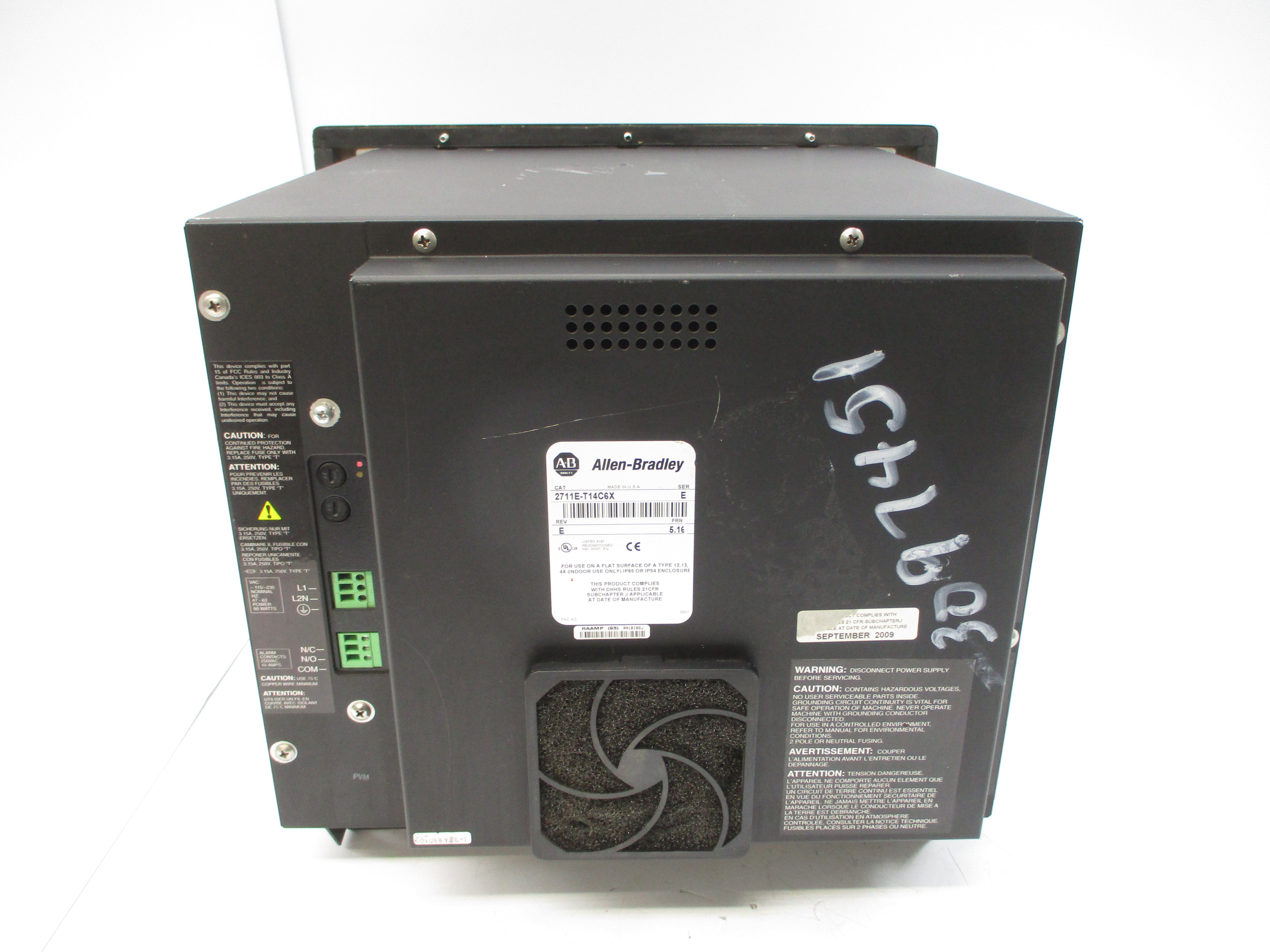 ALLEN BRADLEY 2711E-T14C6X SER. E F/W 5.16 115/230VAC 3.15A REV. E UNMP