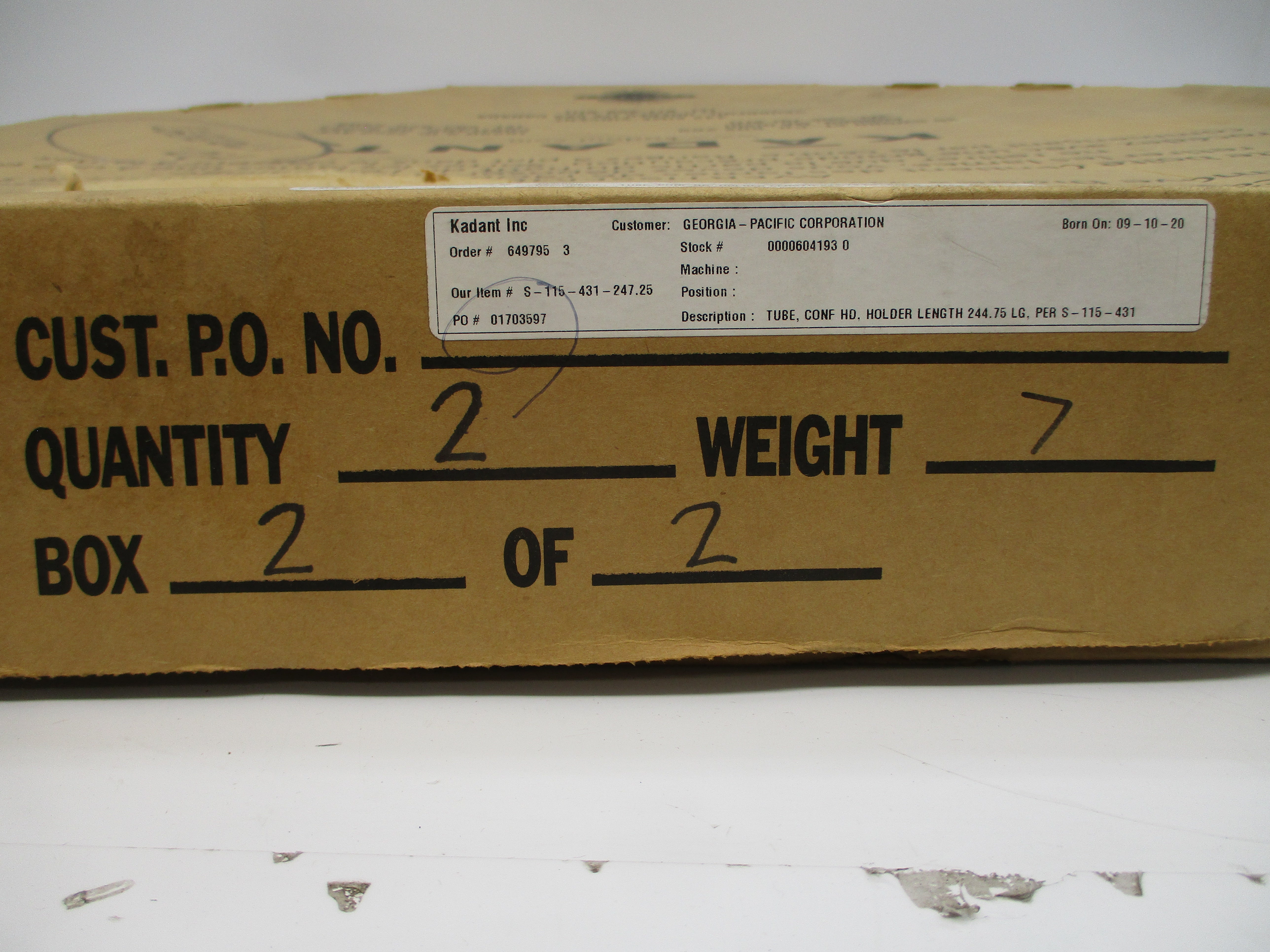 KADANT S-115-431-247.25 (PKG OF 2) NSMP