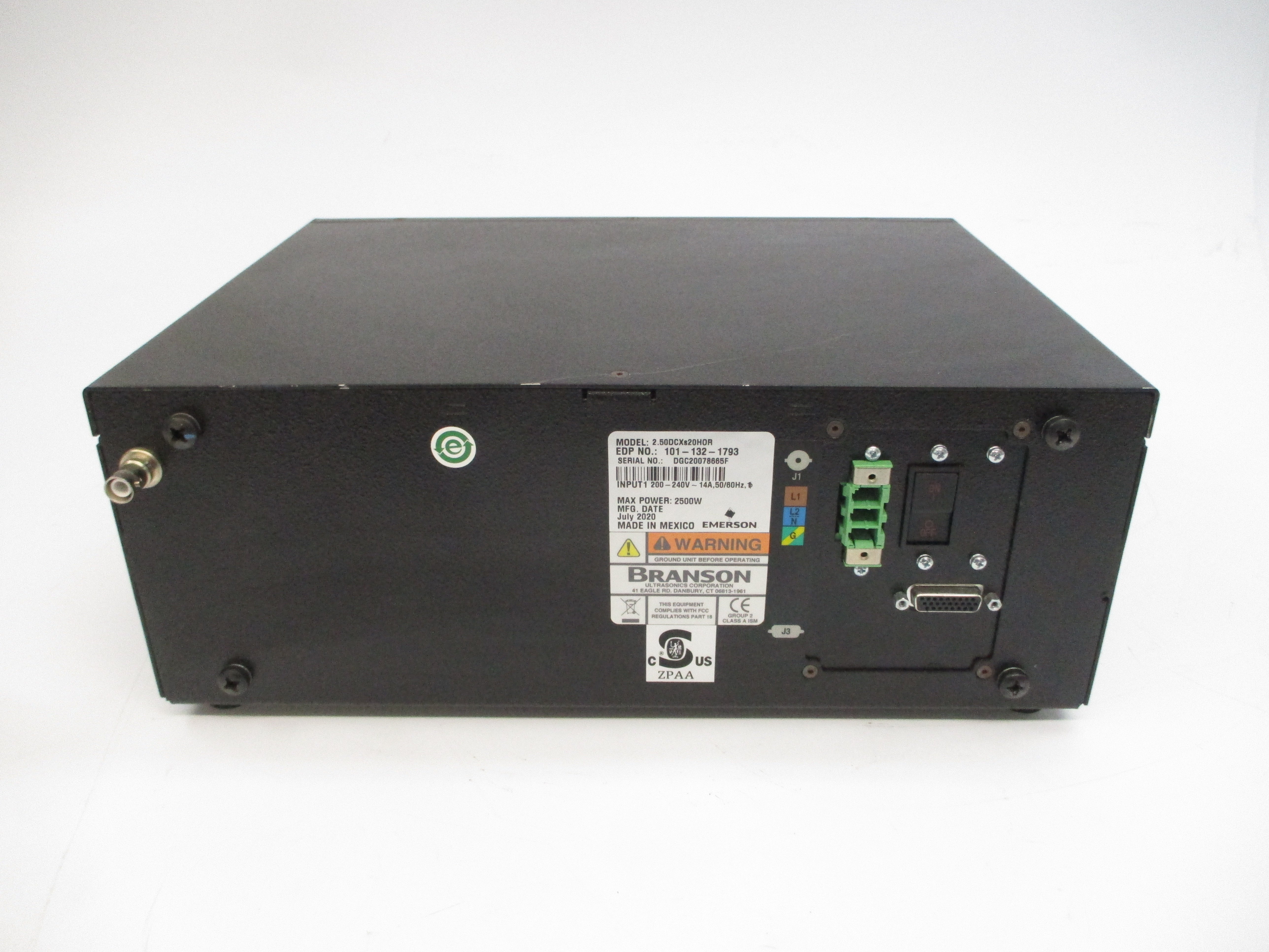 BRANSON 2.50DCXS20H0R 101-132-1793 200-240V 14A NSNP
