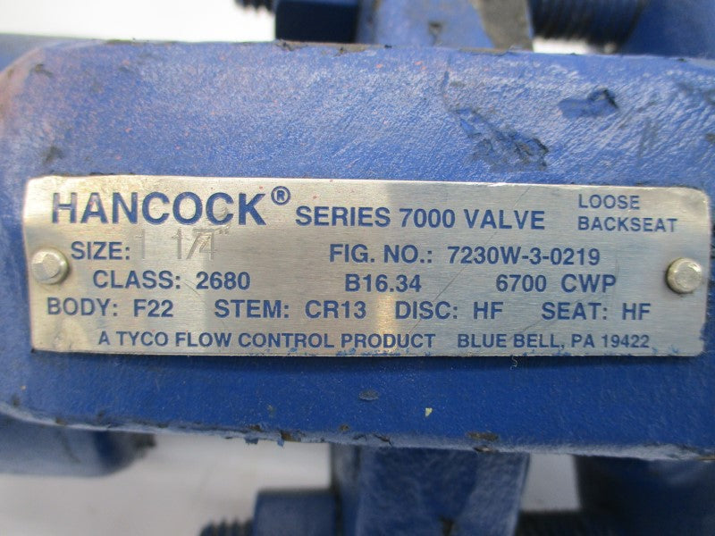 HANCOCK 7230W-3-0219 1-1/4" UNMP