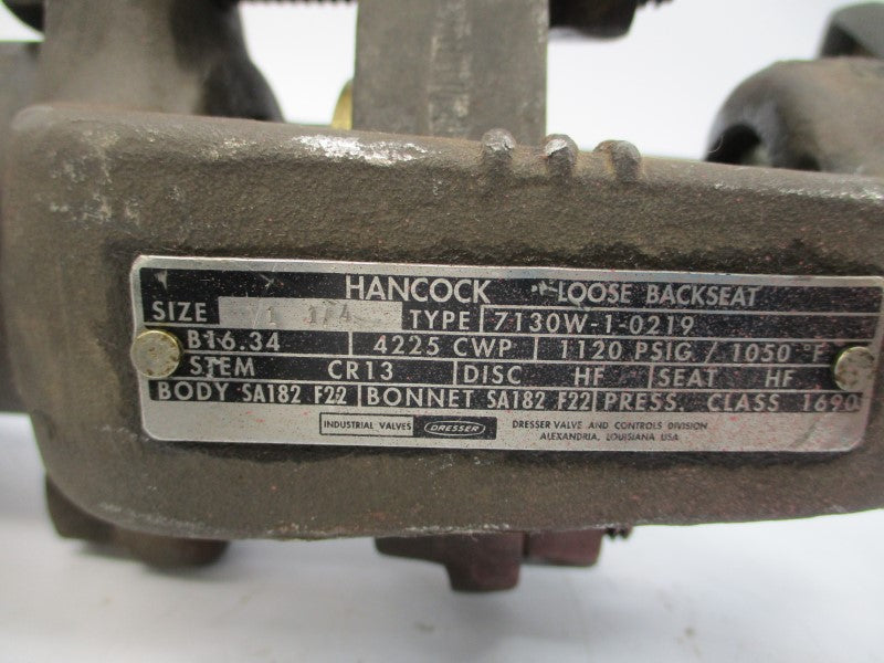 HANCOCK 7130W-1-0219 1-1/4" UNMP