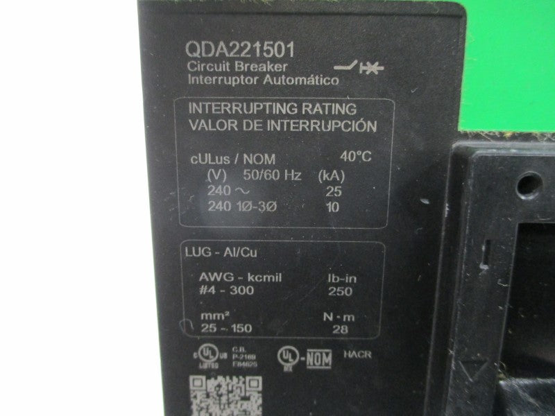 SQUARE D QDA221501 SER. 2 240V 150A NSNP
