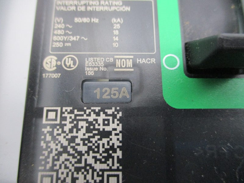 SCHNEIDER ELECTRIC BDA36125 480V 125A NSNP