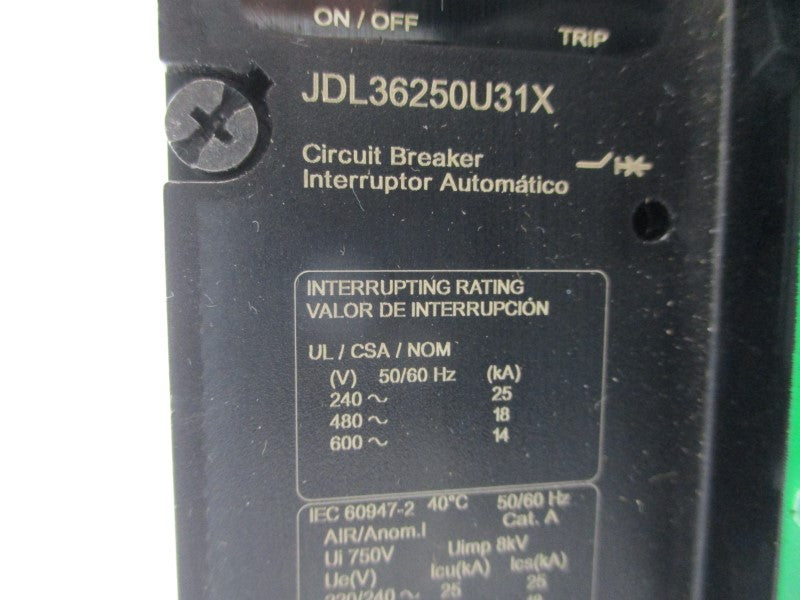 SCHNEIDER ELECTRIC JDL36250U31X SER. 1 600V 250A NSNP