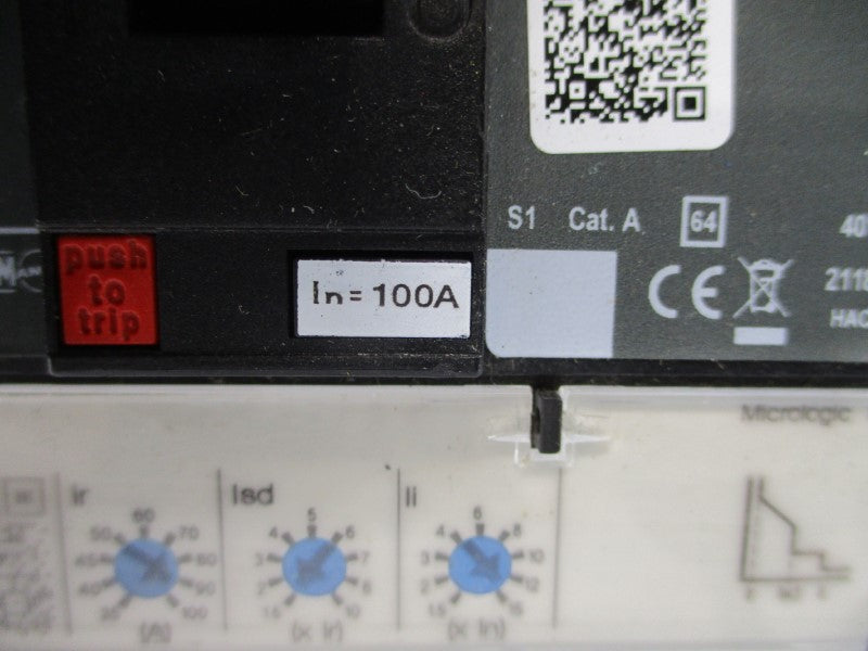 SQUARE D HDM36100U33X SER. 1 600V 100A NSNP