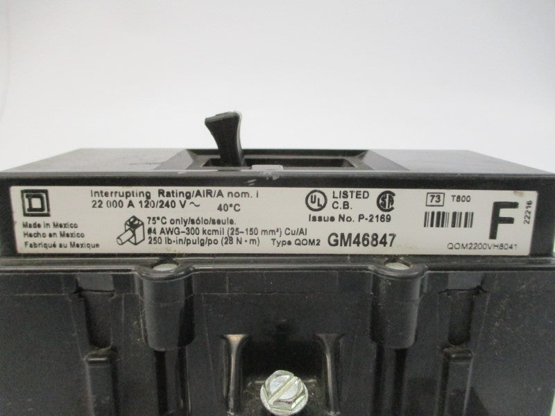 SQUARE D GM46847 120/240V 200A NSNP
