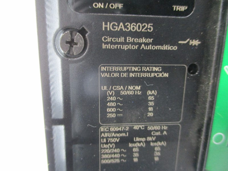 SCHNEIDER ELECTRIC HGA36025 SER. 1 600V 25A NSNP