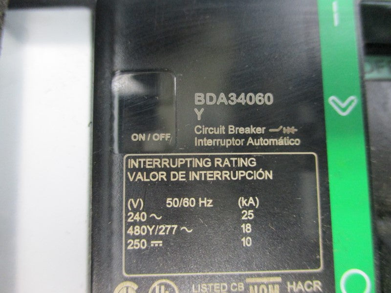 SCHNEIDER ELECTRIC BDA34060Y 240V 60A NSNP