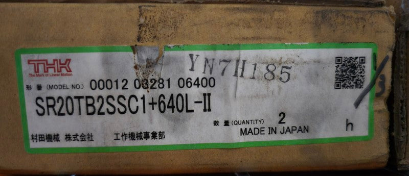 THK SR20TB2SSC1+640L-II YN7H185 (PKG OF 2) NSMP