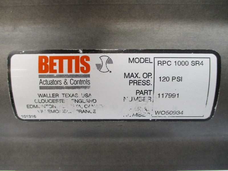 BETTIS RPC1000SR4 120PSI (AS PICTURED) NSNP