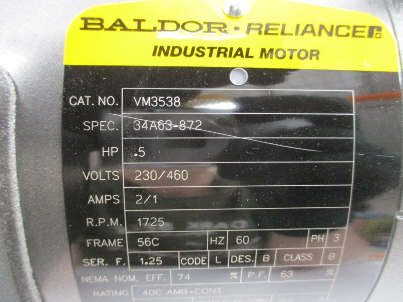 BALDOR VM3538 230/460V 2/1A NSNP