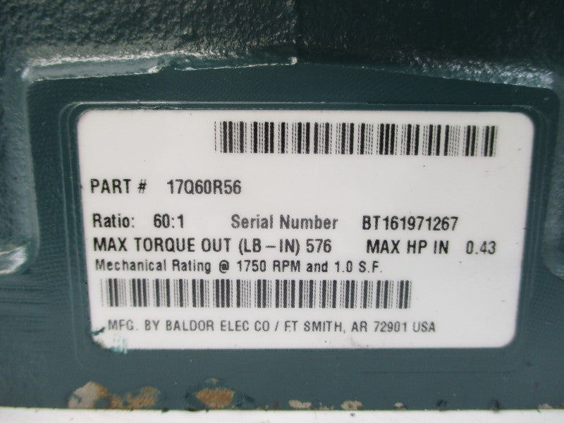 BALDOR ELECTRIC 17Q60R56 NSNP