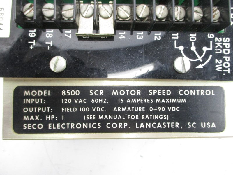 SECO ELECTRONICS 8500SCR 120VAC 15A UNMP