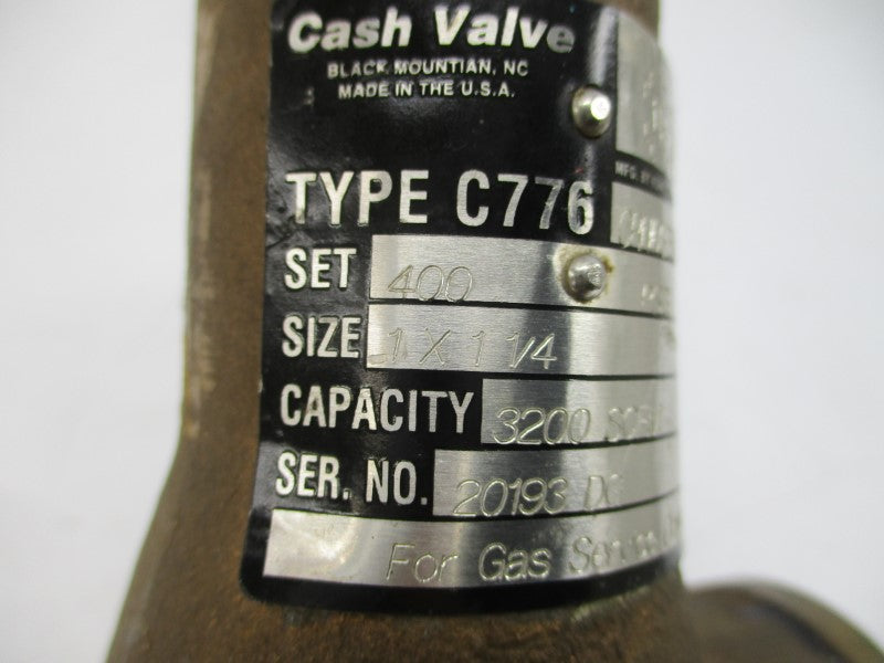 CASH VALVE C776CRN0G05979C 400PSI 1"X1-1/4" UNMP