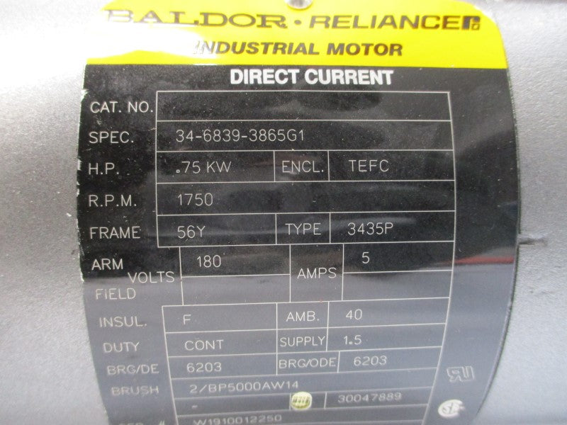 BALDOR 34-6839-3865G1 104816100BQ 180V 5A NSNP