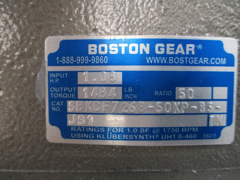 BOSTON GEAR SBKCF726B-50KP-B5-JS1 NSNP
