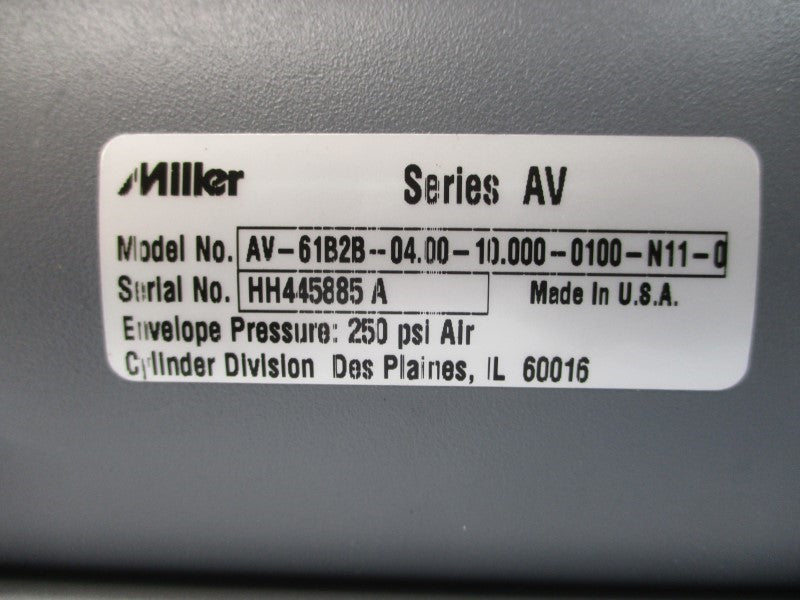 MILLER AV-61B2B-04.00-10.000-0100-N11-0 250PSI NSNP