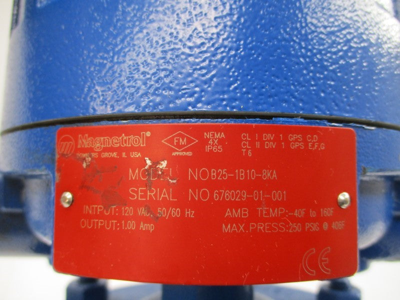 MAGNETROL B25-1B10-8KA 120VAC 1.00A 250PSI NSNP