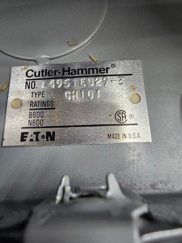 CUTLER HAMMER GH101 14951ED29-3 UNMP