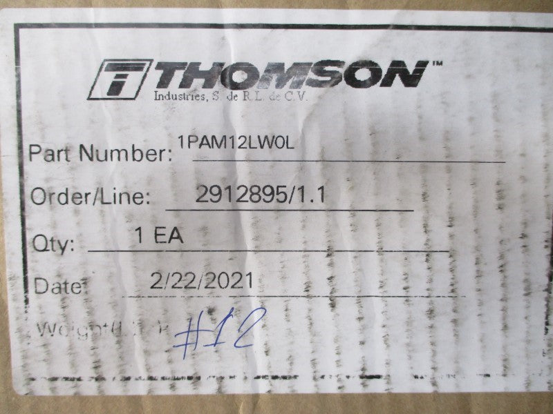 THOMSON INDUSTRIES 1PAM12LW0L NSMP