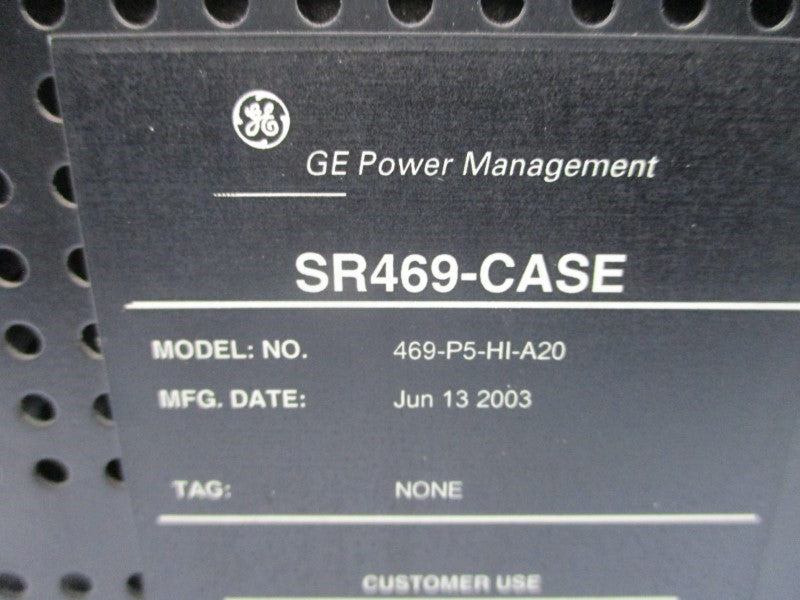 GENERAL ELECTRIC 469-P5-HI-A20 UNMP